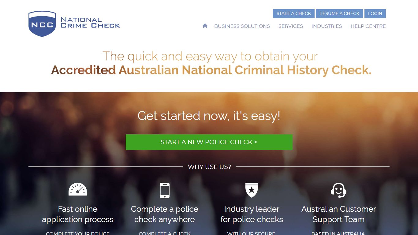 National Police Checks Online | AFP Police Checks | NCC