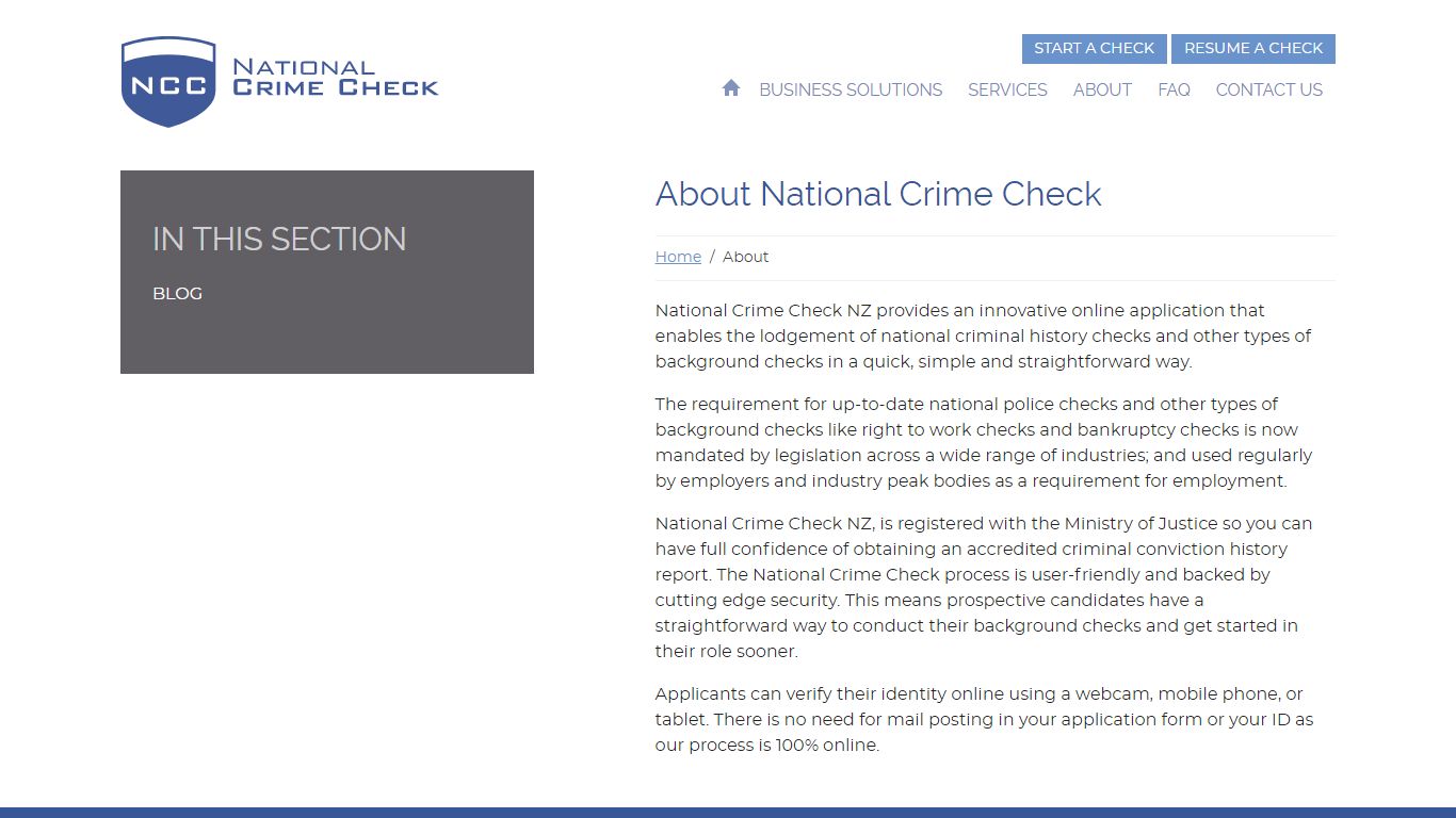 About National Crime Check | National Crime Check